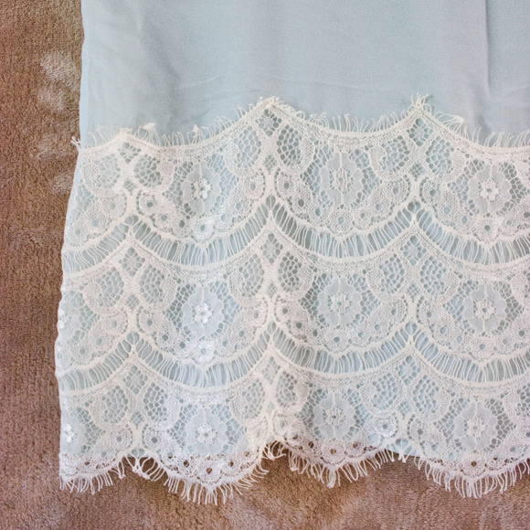 2/$20 Chole K Delicate Sheer w/ Lace Blouse Tank - Picture 2 of 5